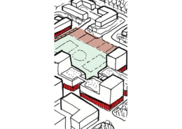 Gestapelde sportieve stad